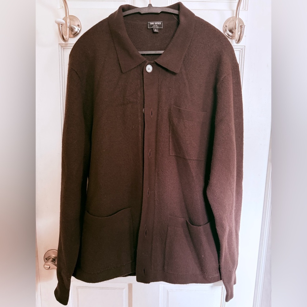 Todd Snyder pub jacket cardigan - merino wool